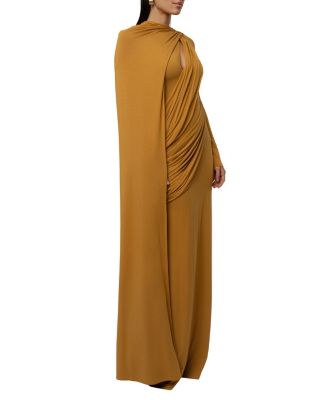 Draped Elegance Cape Dress