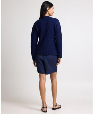  Air Linen Pleated Bermuda Short