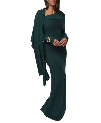  Glitz Asymmetric Maxi Dress
