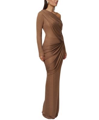  Opulent Metallic Maxi Skirt