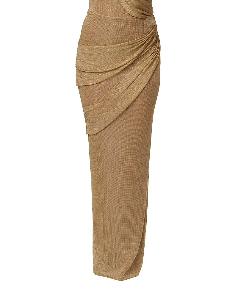 Jluxlabel Opulent Metallic Maxi Skirt