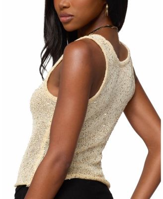 Eleora Sequin Knit Tank Top
