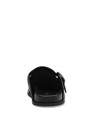 Men's Side Buckle Leather Clog