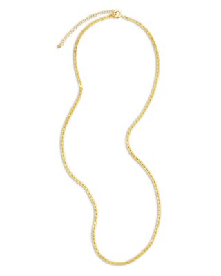 18K Yellow Gold Foundation Link Necklace, 29-32"