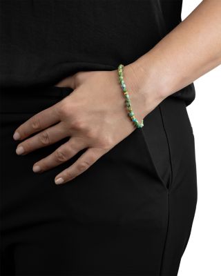 18K Yellow Gold Sonoran Turquoise Bead Bracelet