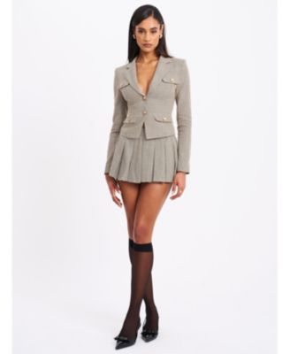  Oakley Plaid Preppy Style Blazer Jacket