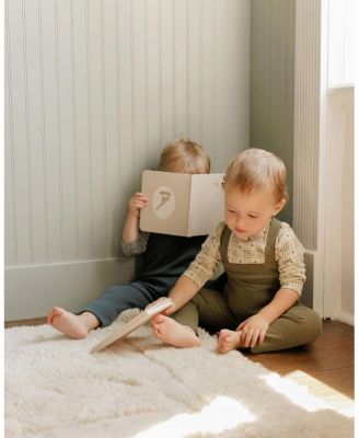 Unisex Cotton Floral Plaid Collection Bodysuit + Overalls - Baby, Little Kid