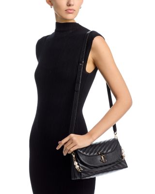 Avenue Curve Leather Top Handle Bag