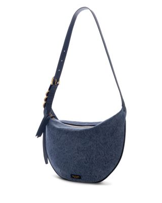 Mercer Medium Blue Canvas Hobo Bag
