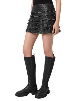 Emara Lea Leather Skirt