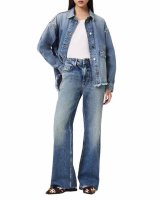 Ember High Rise Flare Leg Jeans in Vintage Indigo