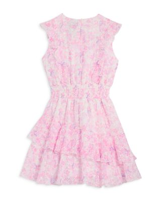 Girls' Ruffle Eyelet Mini Dress, Little Kid, Big Kid - Exclusive