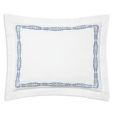 Cobblestones Cotton Embroidered Sham, Boudoir