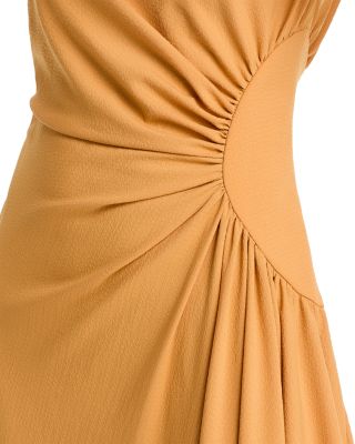 Cowlneck Side Gathered Dress