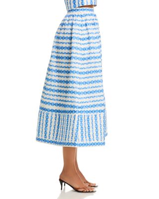 Structured Taffeta Top & Midi Skirt