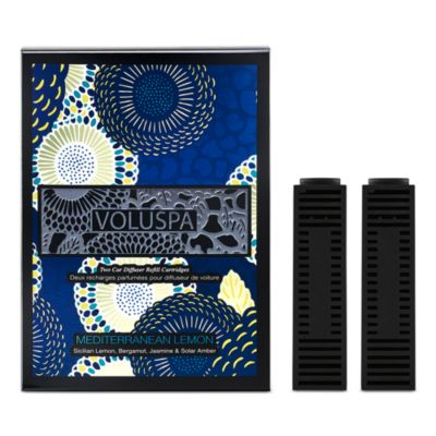Mediterranean Lemon Car Diffuser Twin Refill Cartridge