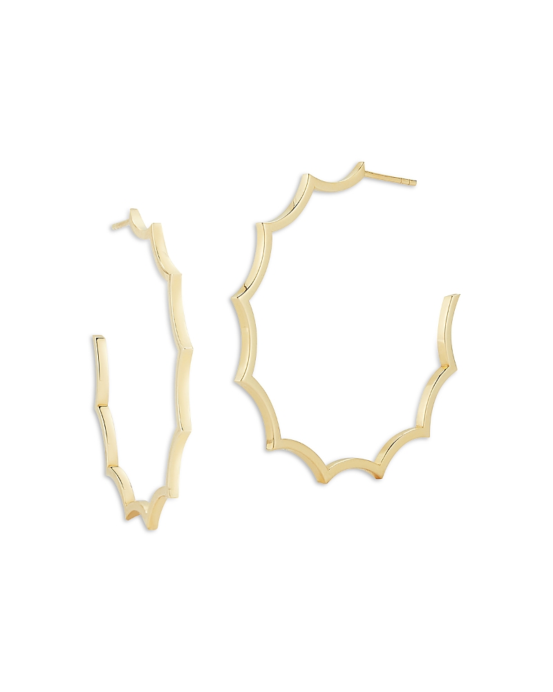 Walters Faith 18K Yellow Gold Clive Scalloped Hoop Earrings