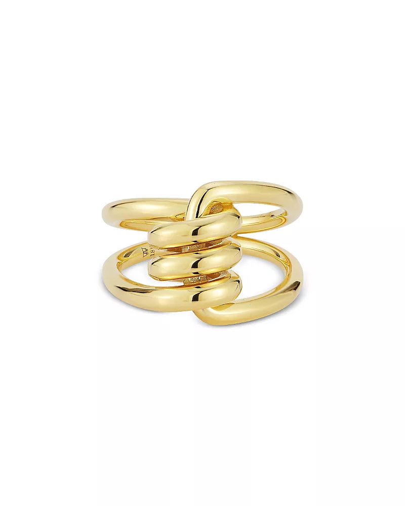 Walters Faith 18K Yellow Gold Huxley Single Coil Link Ring