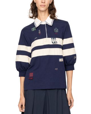 Claira Embroidered Rugby Shirt
