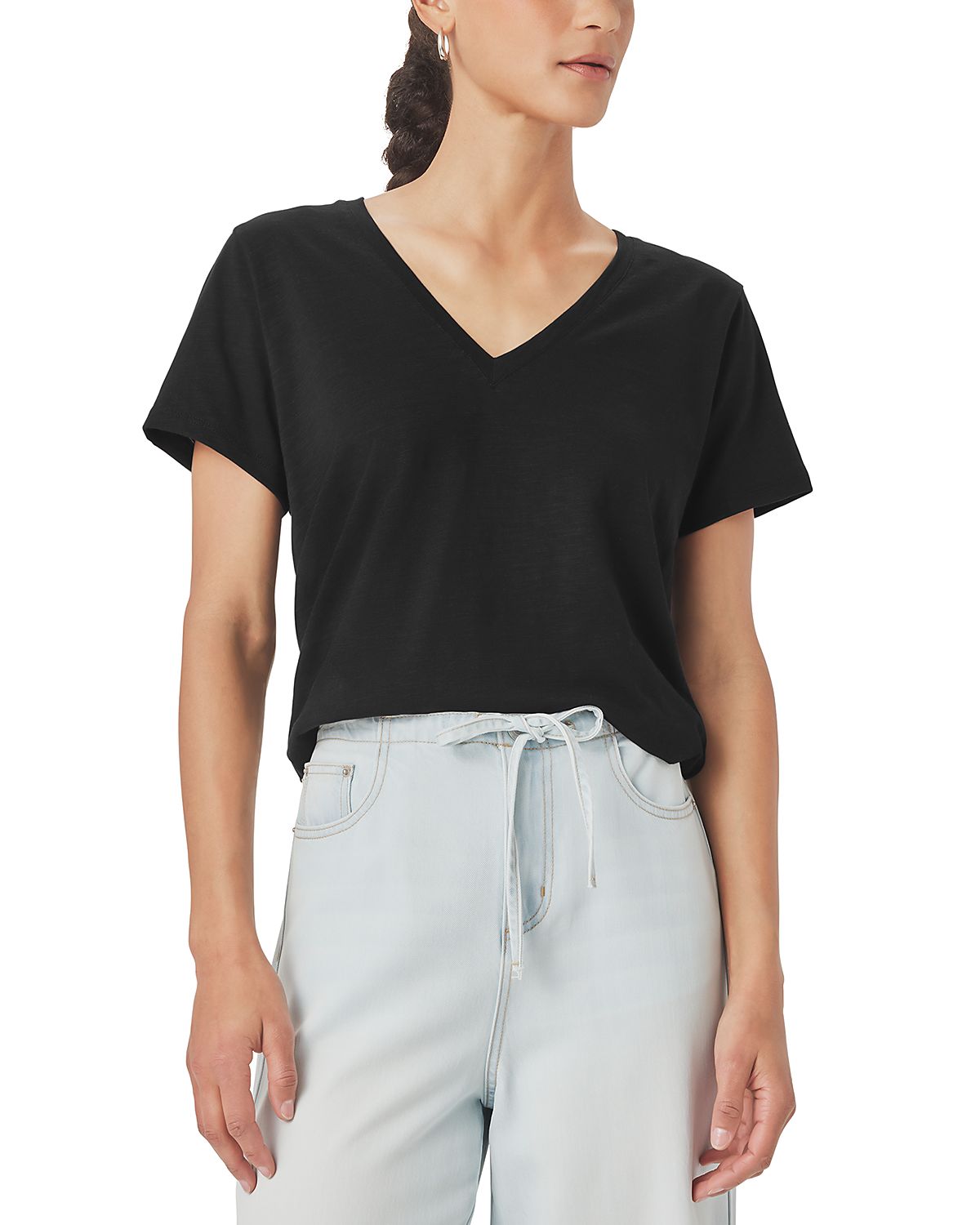 Splendid Louisa V Neck Short Sleeve Tee