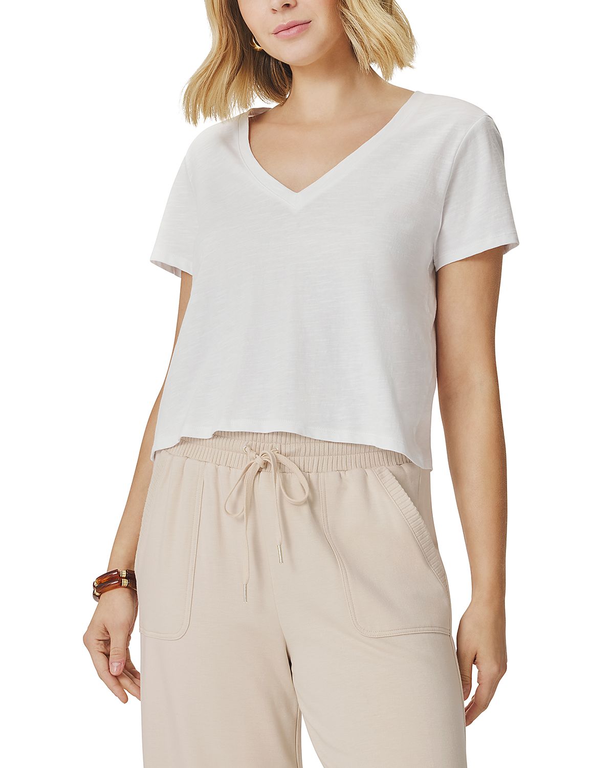 Splendid Louisa V Neck Short Sleeve Tee