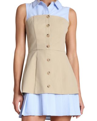 Sleeveless Vest Twofer Dress