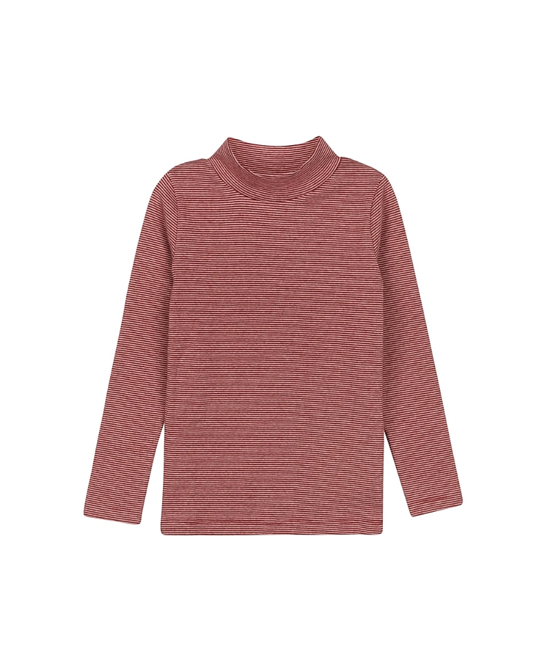 Ely's & Co. Girls' French Terry Autumn Kids Collection Turtle Neck Top - Baby, Little Kid, Big Kid