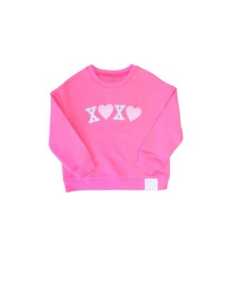 Girls' Hearts XO Valentine's Day Sweatshirt - Baby, Little Kid, Big Kid