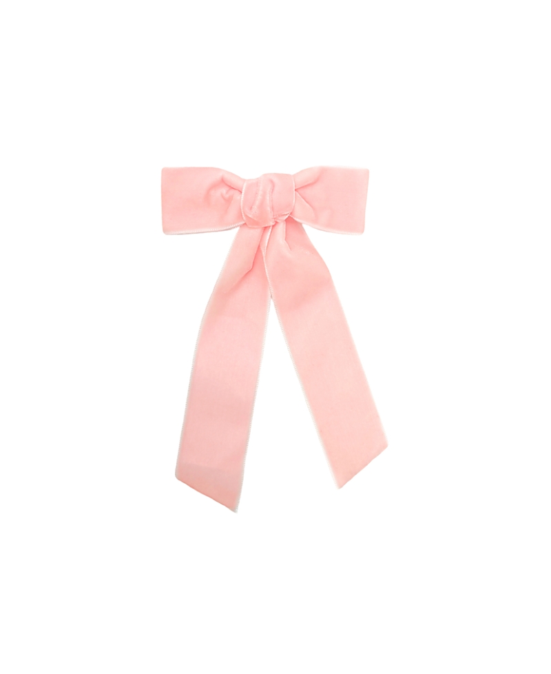 Bits & Bows Girls' Velvet Long-Tailed Bow Barrette