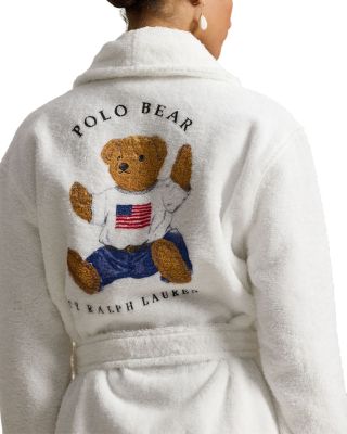 Back Polo Bear Wrap Robe