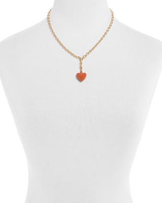 Mini Puffy Heart Necklace, 18"