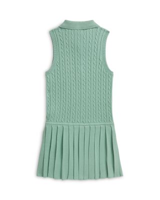 Girls' Mini-Cable Cotton Polo Dress - Little Kid
