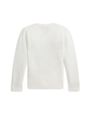 Girls' Polo Bear Cotton Sweater - Little Kid