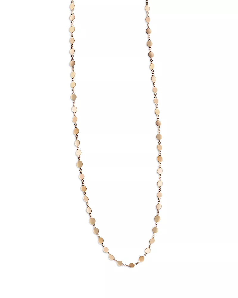 Pasquale Bruni 18K Rose Gold Luce Polished Disc Chain Link Necklace, 31.4