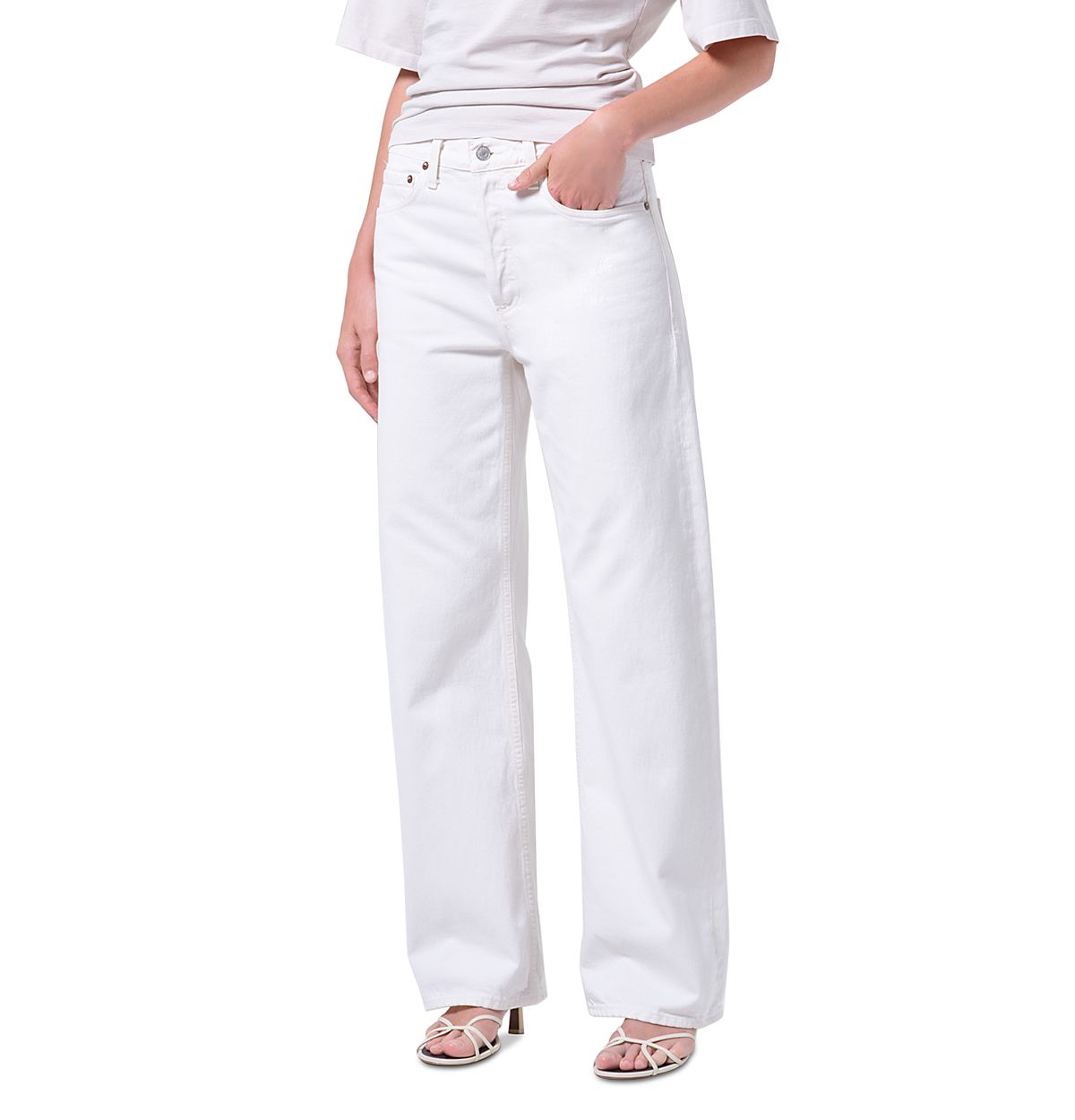 Agolde Arc High Rise Loose Wide Leg Jeans