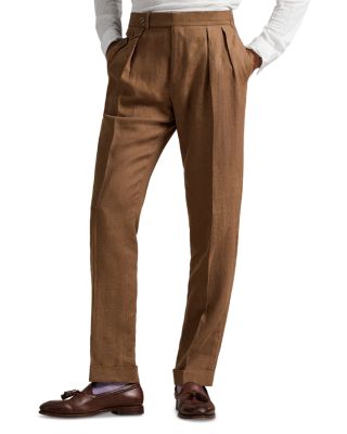 Pleated Linen Trousers