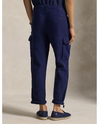 Lateef Slim Tapered Fit Linen Cargo Pants