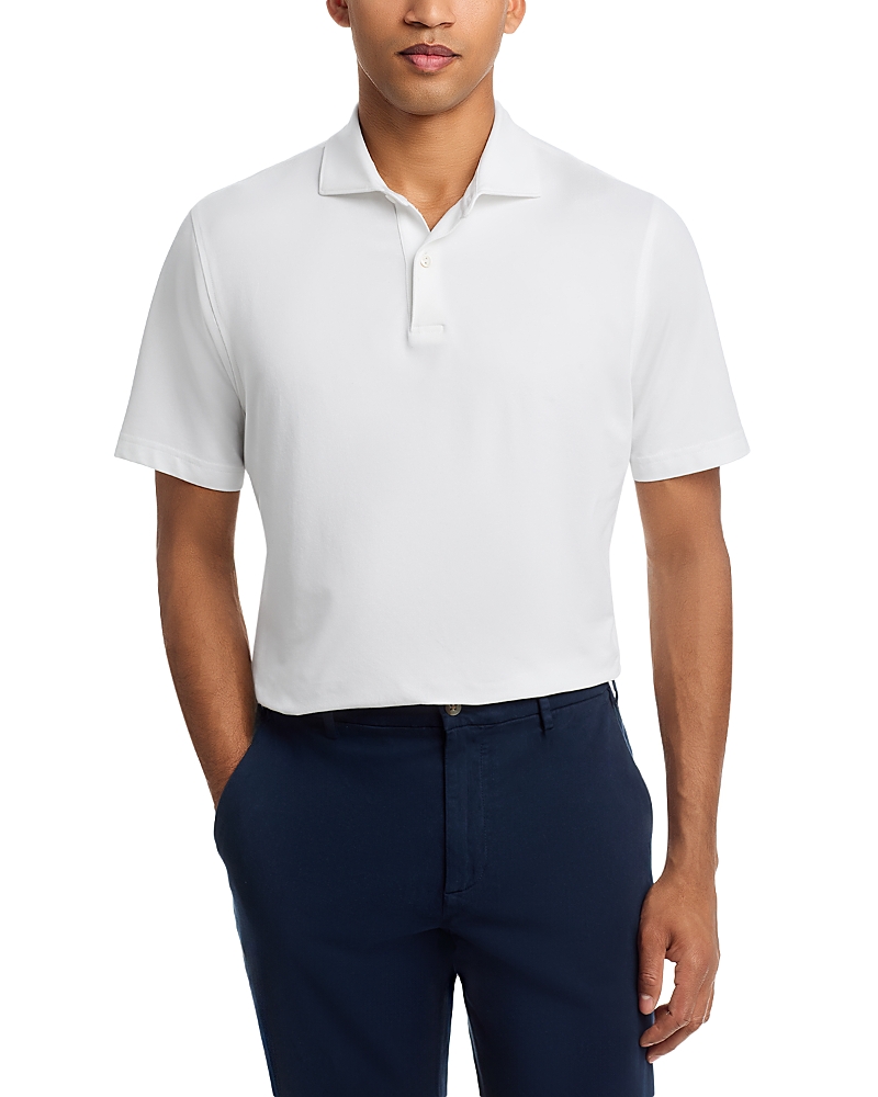 Peter Millar Crown Crafted Albatross Cotton-Blend Pique Polo · XXL