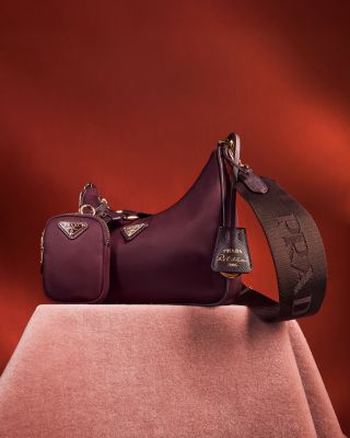 Re-Edition 2005 Re-Nylon Bag with Saffiano Mini Bag