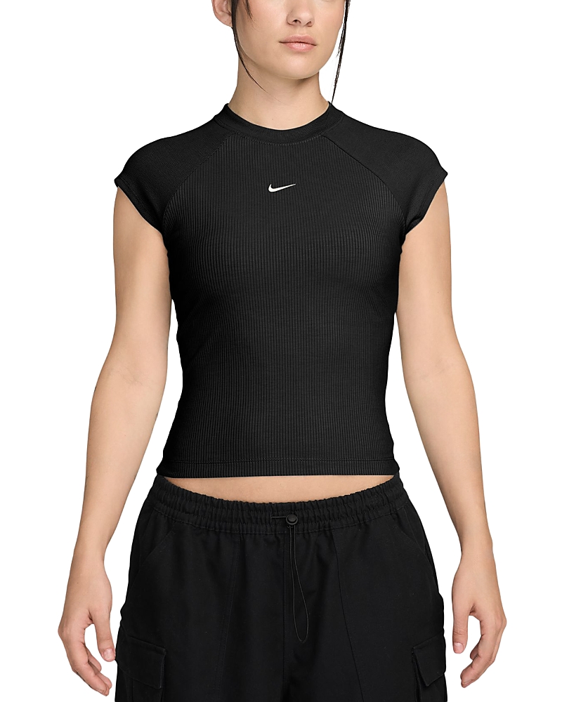 Nike Chill Knit Tight Short Sleeve Ribbed Top