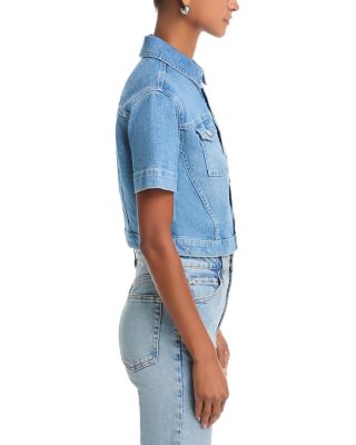 Kirstie Short Sleeve Crop Denim Jacket