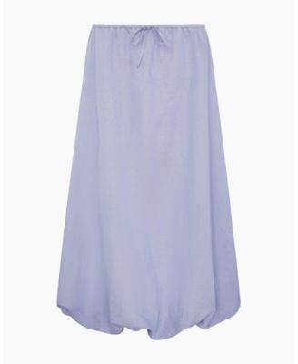 Air Linen Bubble Maxi Skirt