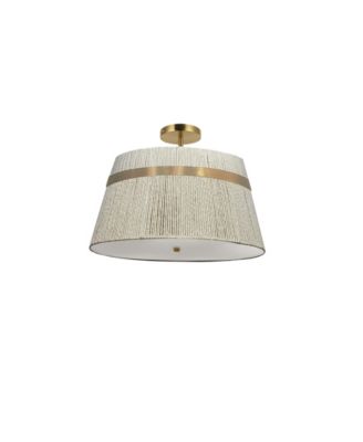  Sylvie 3 Light Semi Flush Mount