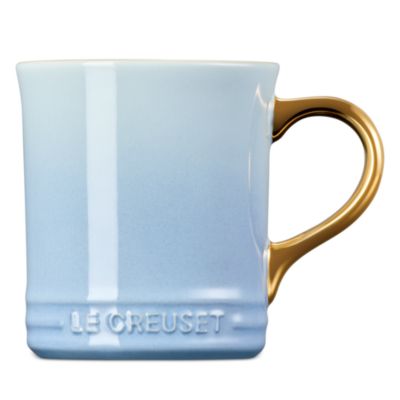 Metallic Handle Stoneware Mug