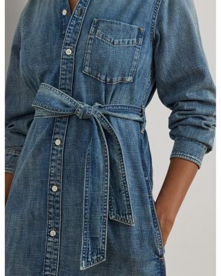 Belted Denim Shirtdress