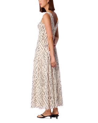 Dashed Spot Dobby Maxi Dress