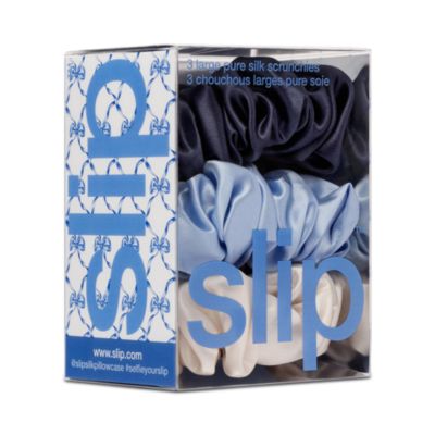 Pure Silk Large Scrunchies, Set of 3