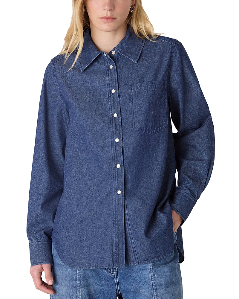 Whistles Pocket Detail Cotton Shirt