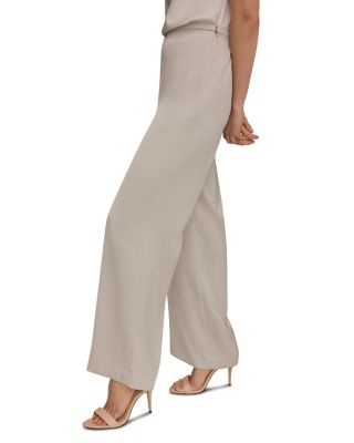 Mid Rise Wide Leg Pants