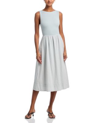 Mixed Media Midi Dress